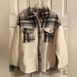 Miss Sparkling Plaid Shacket